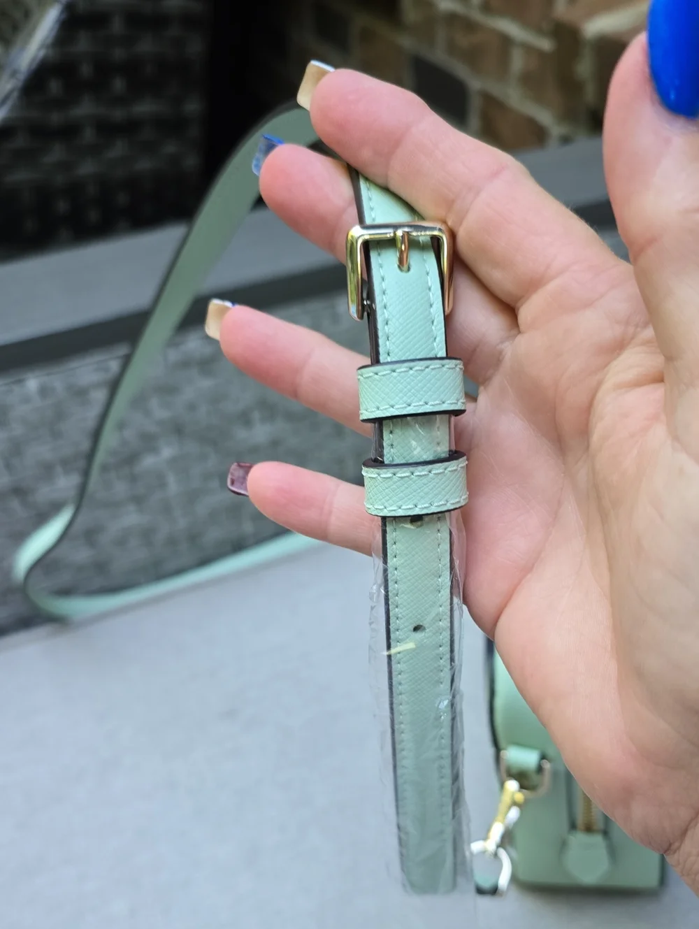 NWOT Kate Spade Pistachio Green Saffiano Crossbody Bag